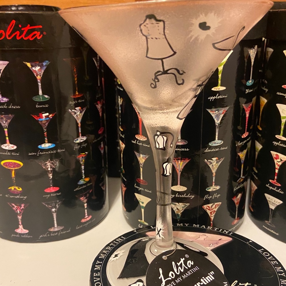Lolita Hand Panted martini glasses